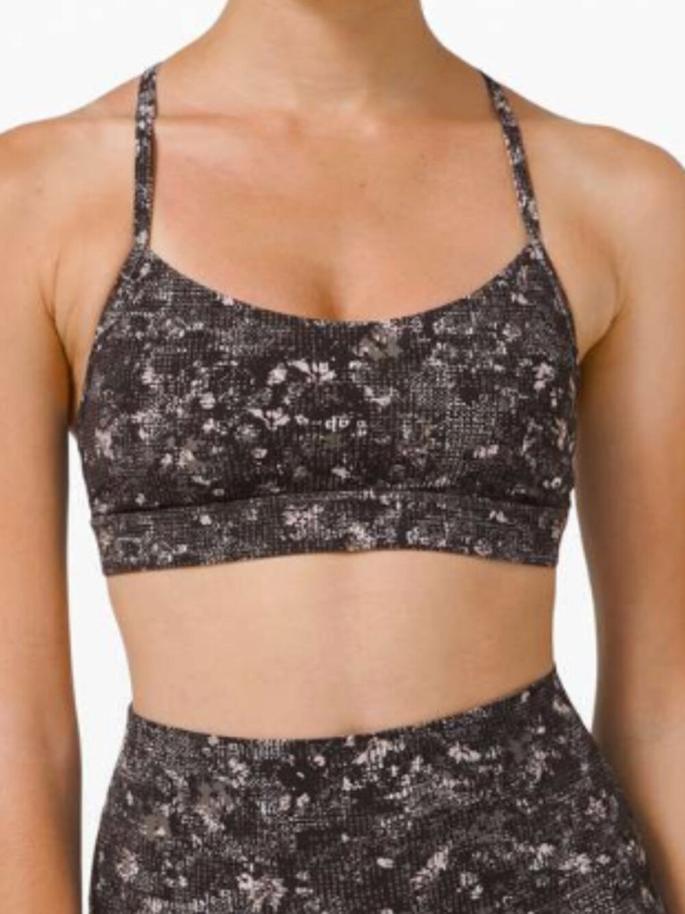 lululemon Flow Y Bra Nulu Equalized Multi Size 8